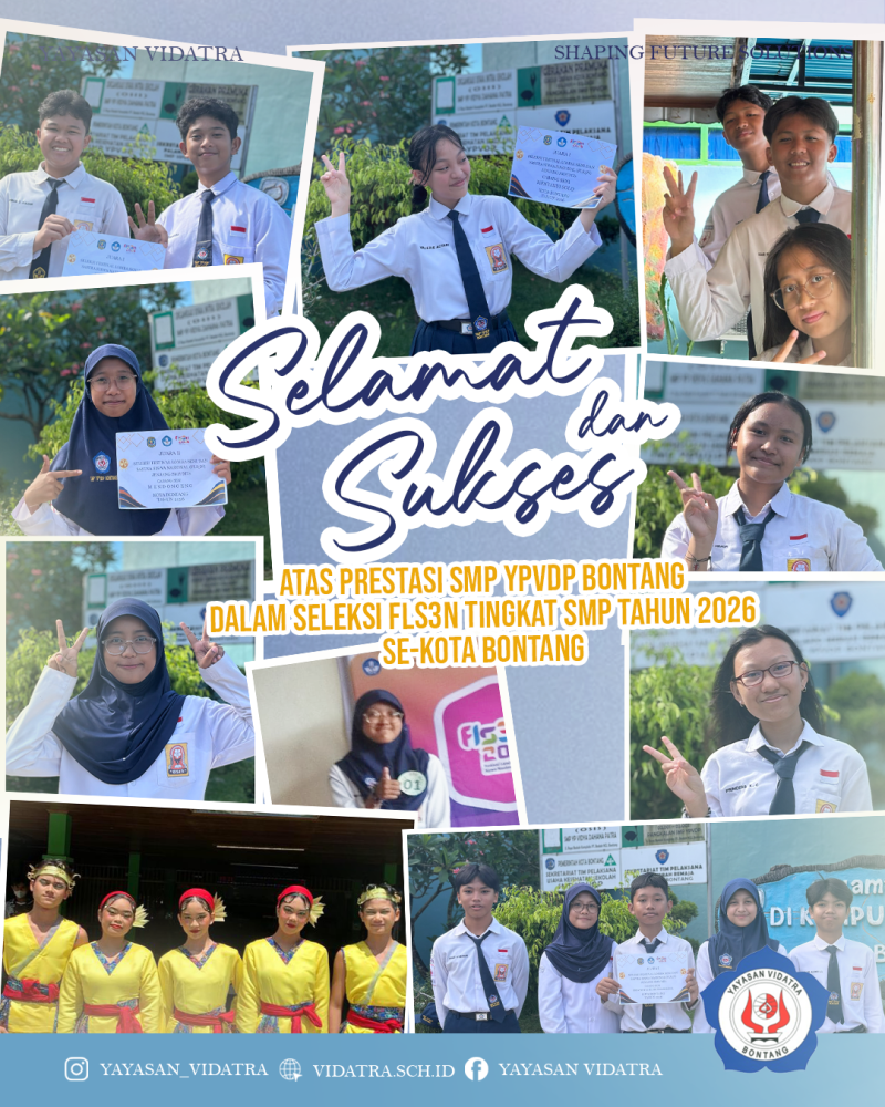 Siswa-Siswi SMP YPVDP Raih 10 Prestasi pada Seleksi FLS3N Tingkat Kota Bontang 2026