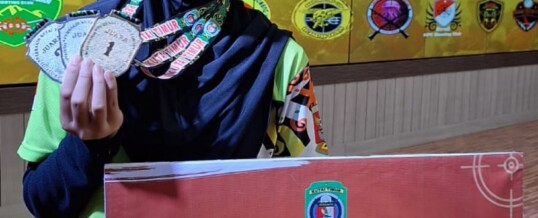 Aretha, Siswa SMP Vidatra, Raih Emas dan Perak di Kejuaraan Menembak Bupati Kutim 2025
